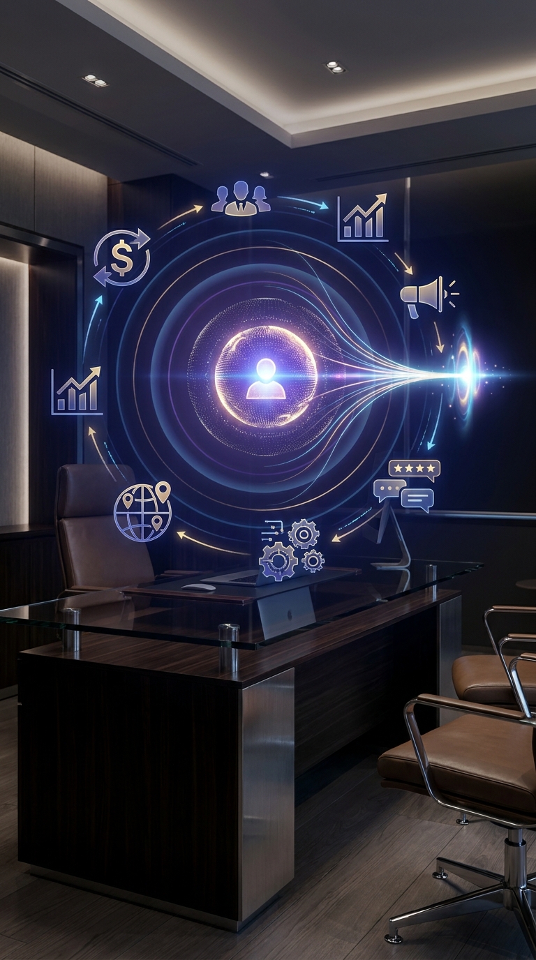 AI intelligence workspace scoring buying signals with time decay and source links