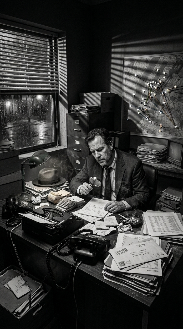 Detective tracing B2B contact clues to figure out which fields go bad first