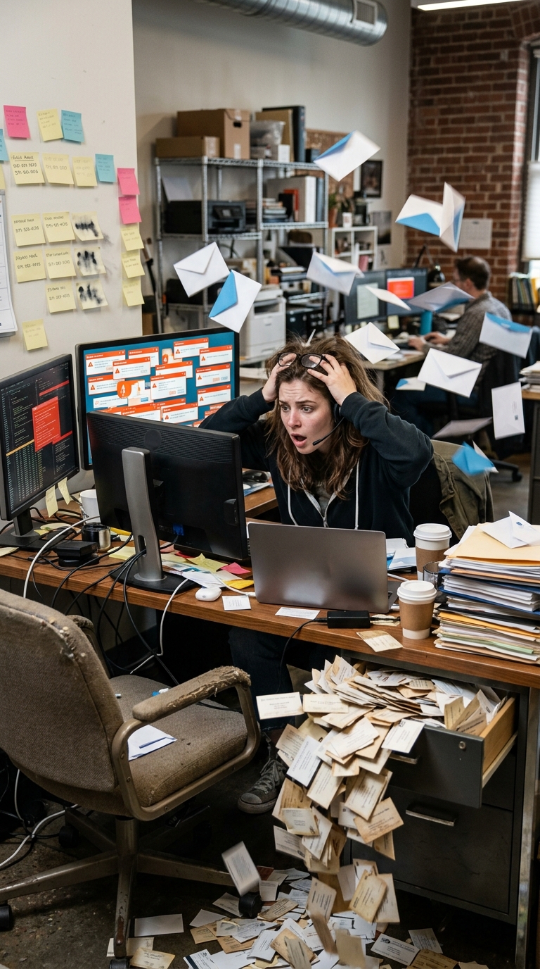Email operator reacting to bounces from a static B2B contact database